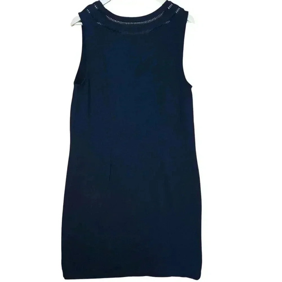 Talbots Women’s Black Cotton Minimalist Straight‎ Dress Large - Picture 2 of 4